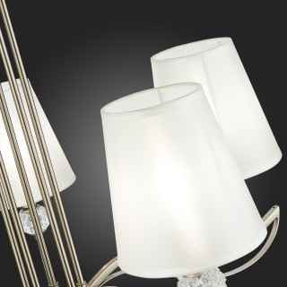 SLE111203-05 Люстра подвесная Никель, прозрачный/Белый E14 5*40W BERGAMO-foto9