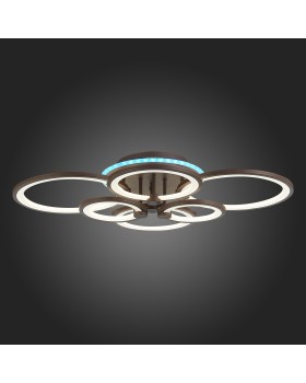 SLE200372-06RGB Светильник потолочный Кофейный/Белый LED 1*168W RGB 8W 3000-6000K LETO-foto8