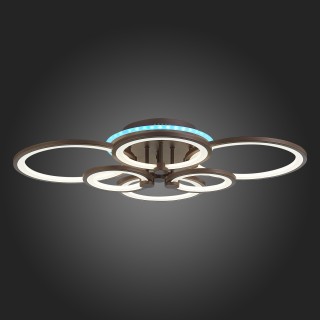 SLE200372-06RGB Светильник потолочный Кофейный/Белый LED 1*168W RGB 8W 3000-6000K LETO-foto8