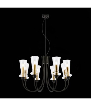 SLE112403-08 Люстра подвесная Черный/Прозрачный E14 8*40W RAMMO-foto4