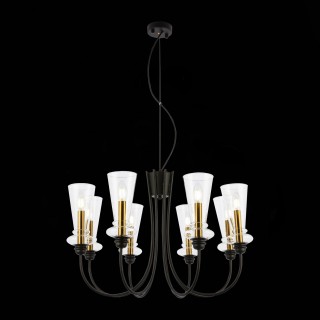 SLE112403-08 Люстра подвесная Черный/Прозрачный E14 8*40W RAMMO-foto4