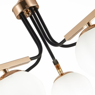 SLE106803-05 Люстра подвесная Французское золото, Черный/Белый E14 5*40W SONCO-foto11