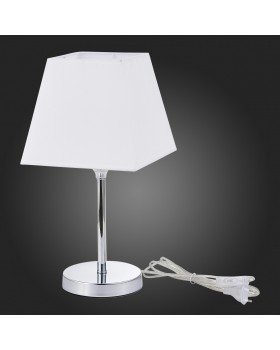 SLE107604-01 Прикроватная лампа Хром/Белый E14 1*40W GRINDA-foto6