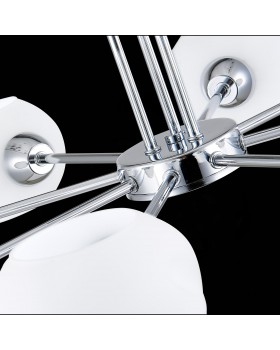 SLE104302-08 Люстра потолочная Хром/Белый E14 8*40W LANTA-foto7