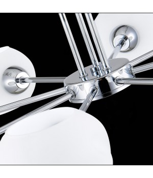 SLE104302-08 Люстра потолочная Хром/Белый E14 8*40W LANTA-foto7