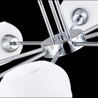 SLE104302-08 Люстра потолочная Хром/Белый E14 8*40W LANTA-foto7