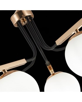 SLE106803-05 Люстра подвесная Французское золото, Черный/Белый E14 5*40W SONCO-foto7