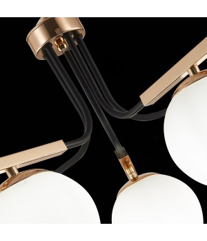 SLE106803-05 Люстра подвесная Французское золото, Черный/Белый E14 5*40W SONCO-foto7