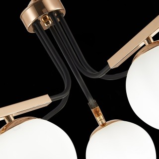 SLE106803-05 Люстра подвесная Французское золото, Черный/Белый E14 5*40W SONCO-foto7