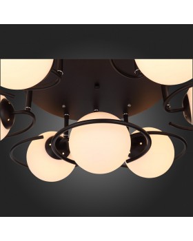 SL418.402.07 Люстра потолочная Черный/Белый E27 7*60W GALIO-foto8