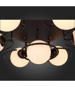 SL418.402.07 Люстра потолочная Черный/Белый E27 7*60W GALIO-foto8