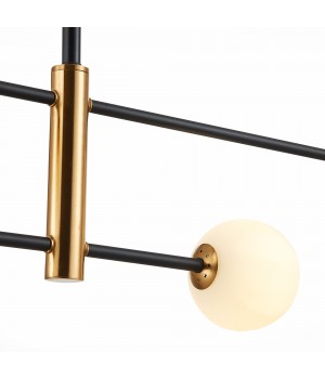 SLE220103-04 Светильник подвесной Черный, Бронза/Белый G9 4*5W ARCOLA-foto3