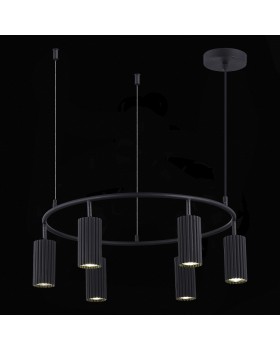 SL1213.403.06 Светильник подвесной ST-Luce Черный/Черный GU10 6*5W 4000K KENDO-foto6