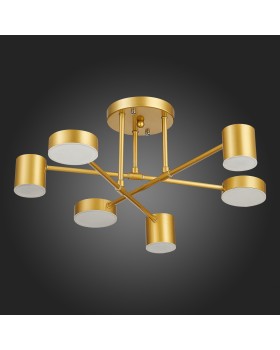 SLE201022-06 Светильник потолочный Золотистый/Золотистый LED 6*7W 4000K NOBEL-foto3