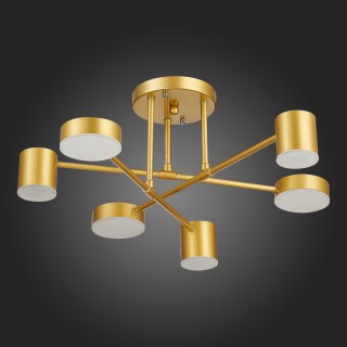 SLE201022-06 Светильник потолочный Золотистый/Золотистый LED 6*7W 4000K NOBEL-foto3