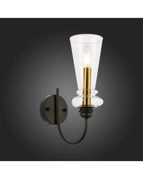 SLE112401-01 Светильник настенный Черный/Прозрачный E14 1*40W RAMMO-foto5