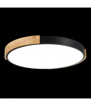 SLE201342-01 Светильник потолочный Черный, Светлое дерево/Белый LED 1*40W 3000K/4000K/6000K DELIA-foto9