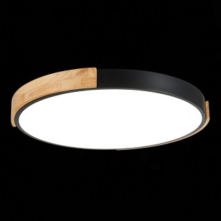 SLE201342-01 Светильник потолочный Черный, Светлое дерево/Белый LED 1*40W 3000K/4000K/6000K DELIA-foto9