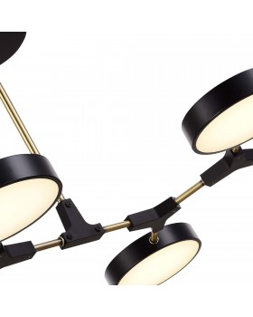 SLE6004-402-06 Светильник потолочный Черный/Черный LED 6*10W MONTA-foto5