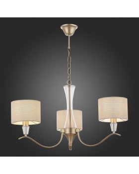 SLE1126-203-03 Светильник подвесной Шампань/Бежевый E14 3*40W CASSIA-foto5