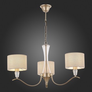 SLE1126-203-03 Светильник подвесной Шампань/Бежевый E14 3*40W CASSIA-foto5