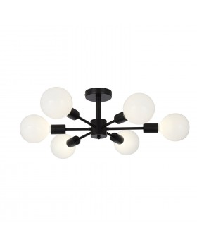 SL419.402.06 Люстра потолочная Черный E27 6*60W ANO-foto2