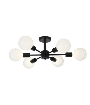 SL419.402.06 Люстра потолочная Черный E27 6*60W ANO-foto2