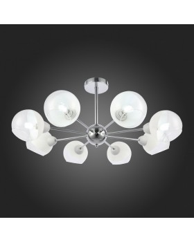 SLE102702-08 Люстра потолочная Хром/Прозрачный, Матовый никель E14 8*40W GIORTE-foto7