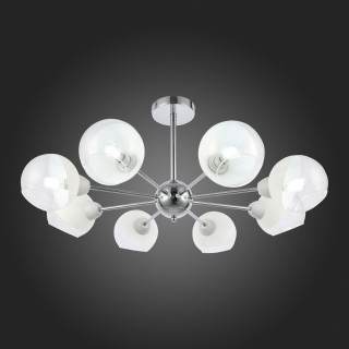 SLE102702-08 Люстра потолочная Хром/Прозрачный, Матовый никель E14 8*40W GIORTE-foto7