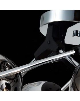 SLE106002-08 Люстра потолочная Хром, Черный/Дымчатый E14 8*40W MAREA-foto7