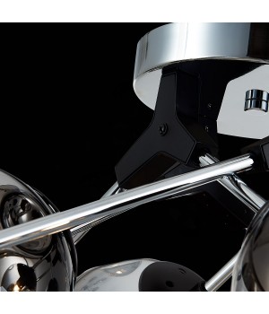 SLE106002-08 Люстра потолочная Хром, Черный/Дымчатый E14 8*40W MAREA-foto7