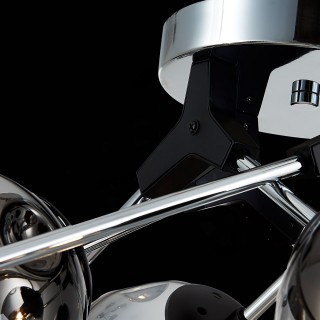 SLE106002-08 Люстра потолочная Хром, Черный/Дымчатый E14 8*40W MAREA-foto7