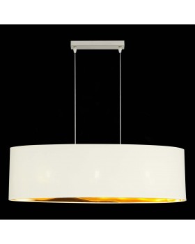 SLE300563-03 Светильник подвесной Никель/Золотистый, Светло-бежевый E27 3*40W BRESCIA-foto5