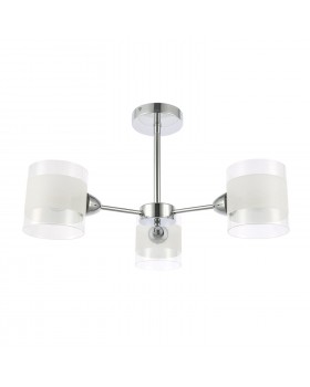 SLE102802-03 Люстра потолочная Хром/Прозрачный, Белый E14 3*40W MIENTO-foto2