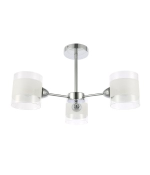 SLE102802-03 Люстра потолочная Хром/Прозрачный, Белый E14 3*40W MIENTO-foto2