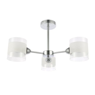 SLE102802-03 Люстра потолочная Хром/Прозрачный, Белый E14 3*40W MIENTO-foto2