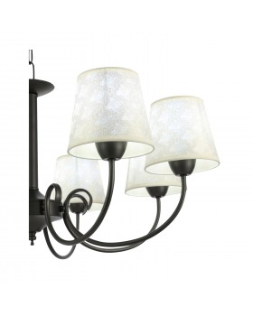 SLE120303-08 Светильник подвесной Темно-серый/Бежевый E14 8*40W RIMENTO-foto3