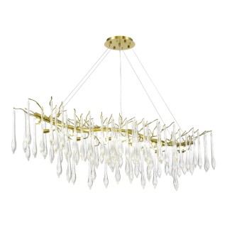 SL1660.213.12 Светильник подвесной ST-Luce Шампань/Шампань, Прозрачный G9 12*5W 4000K TEARDROPS-foto4