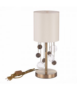 SLE107934-01 Прикроватная лампа Бронза/Бежевый E14 1*40W SEVILLA-foto2