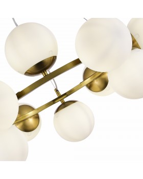 SLE1191-203-12 Люстра подвесная Золотистый/Белый E27 12*60W FRATTA-foto3