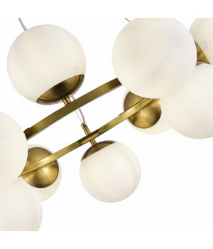 SLE1191-203-12 Люстра подвесная Золотистый/Белый E27 12*60W FRATTA-foto3