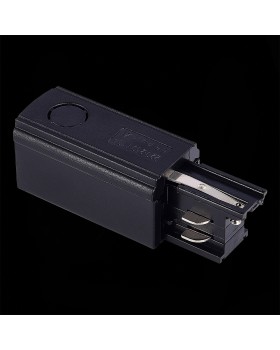 ST030.409.10L Левый Токоподвод для трехфазного шинопровода ST-Luce Черный Трехфазная трековая система-foto2