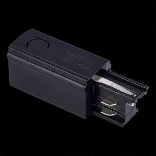 ST030.409.10L Левый Токоподвод для трехфазного шинопровода ST-Luce Черный Трехфазная трековая система-foto2