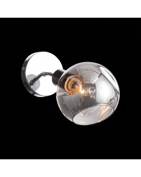 SLE155101-01 Светильник настенный Хром/Дымчатый E14 1*60W GENTORE-foto4