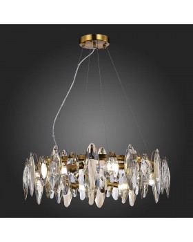 SL1227.303.08 Люстра подвесная ST-Luce Латунь/Прозрачный E14 8*40W ANCONA-foto6