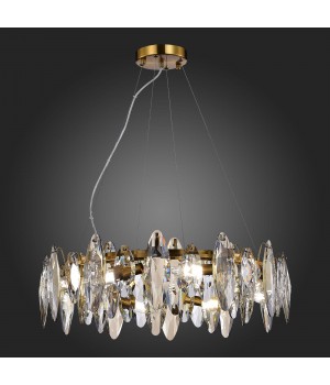 SL1227.303.08 Люстра подвесная ST-Luce Латунь/Прозрачный E14 8*40W ANCONA-foto6