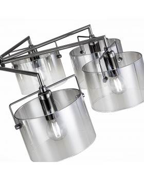 SLE155602-08 Люстра потолочная Хром/Дымчатый E14 8*40W NOSTA-foto3