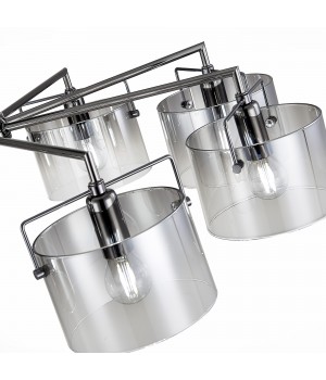 SLE155602-08 Люстра потолочная Хром/Дымчатый E14 8*40W NOSTA-foto3