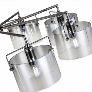 SLE155602-08 Люстра потолочная Хром/Дымчатый E14 8*40W NOSTA-foto3