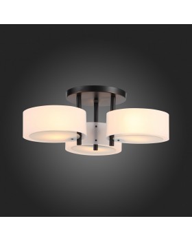 SL483.402.03 Люстра потолочная Черный/Белый E27 3*60W FORESTA-foto4